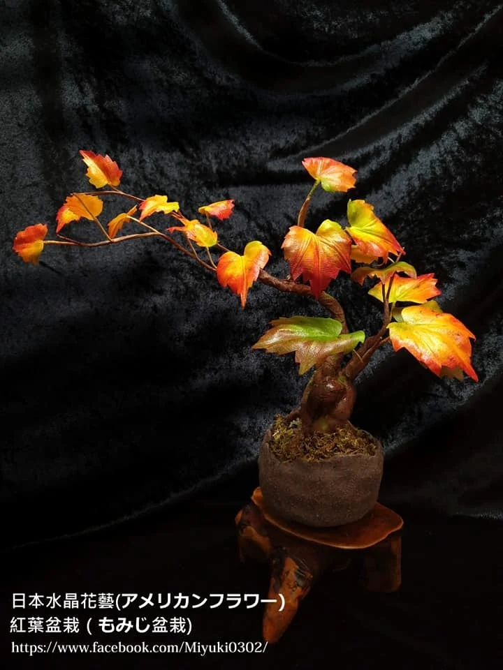 工藝盆栽作品 - 紅葉盆栽
